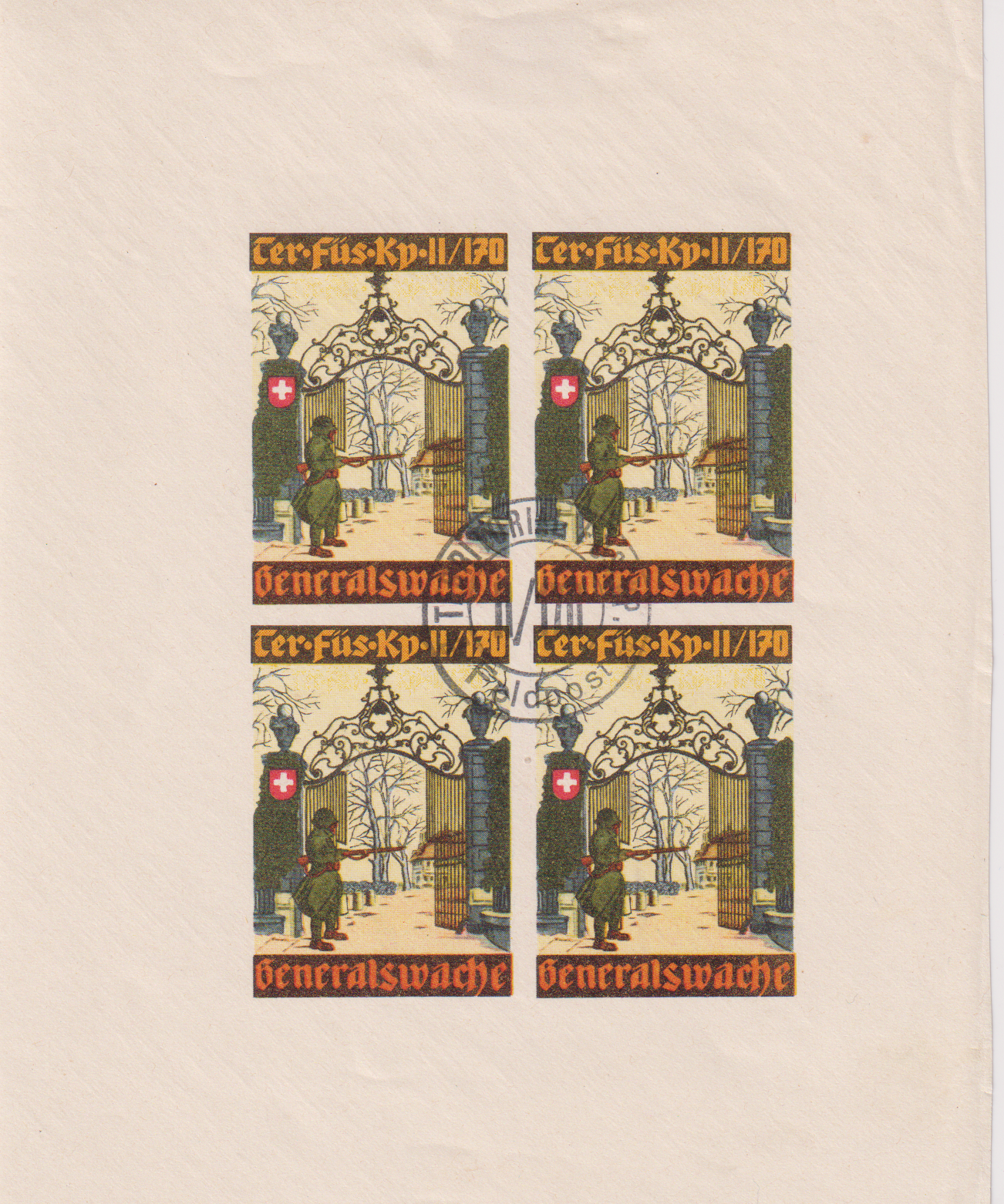 Territorial Nr. 330 Gestempelt